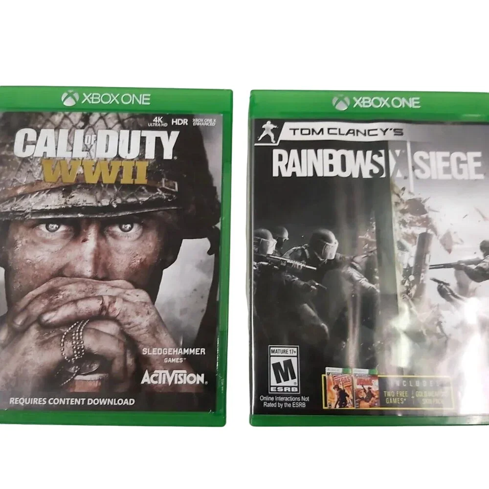 Xbox One Game Bundle: Call of Duty WW2 & Tom Clancy’s Rainbow Six Siege Lot
